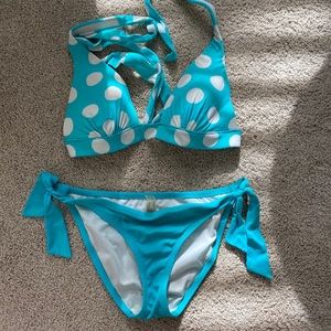 Victoria’s Secret blue and white bikini